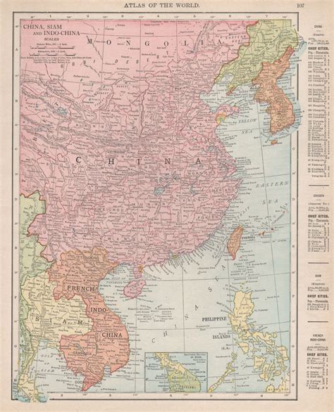 Manchuria And South East Siberia Mongolia China Russia East Asia Johnston