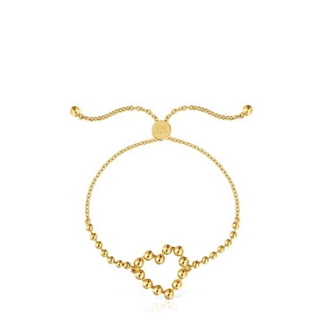 18 Kt Gold Plated Over Silver Chain Bracelet Sugar Party TOUS