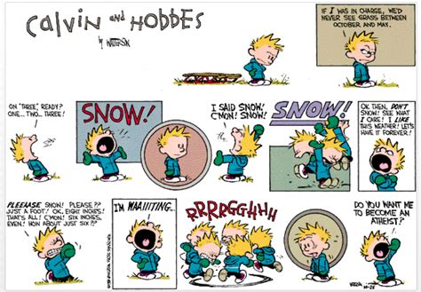 Vraie Fiction Snow According To Calvin And Hobbes