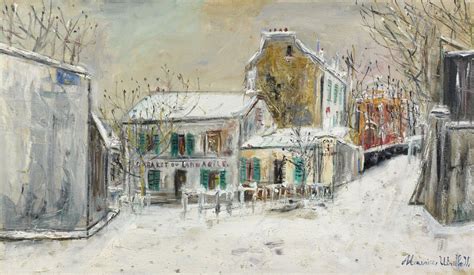 The Cabaret Of Lapin Agile Under The Snow 1932 Maurice Utrillo 1883