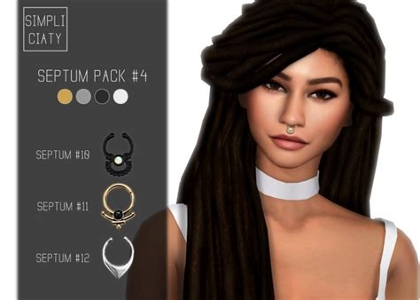 Septum Pack 4 At Simpliciaty Sims 4 Updates