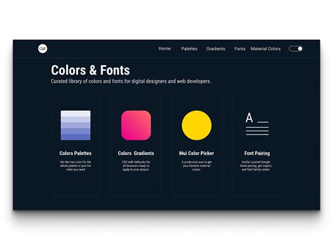 Colors And Fonts Betapage
