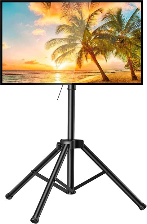Buy Perlesmith Tripod Tv Stand Portable Tv Stand For 37 75 Inch Led