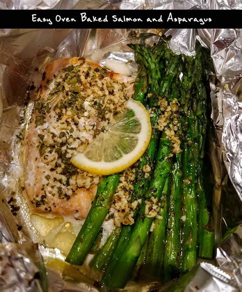 Our easy baked salmon recipe takes less than 30 minutes and makes perfect, tender salmon. Easy Oven Baked Salmon and Asparagus | Baked salmon ...
