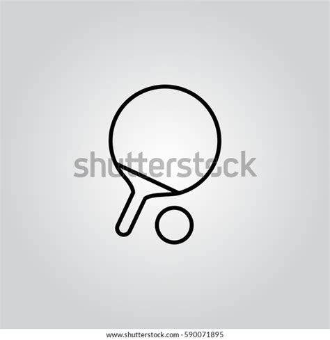 Table Tennis Outline Icon Stock Vector Royalty Free 590071895