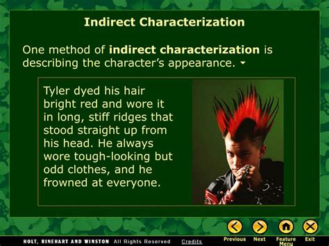 PPT - What Is Characterization? Direct Characterization Indirect ...