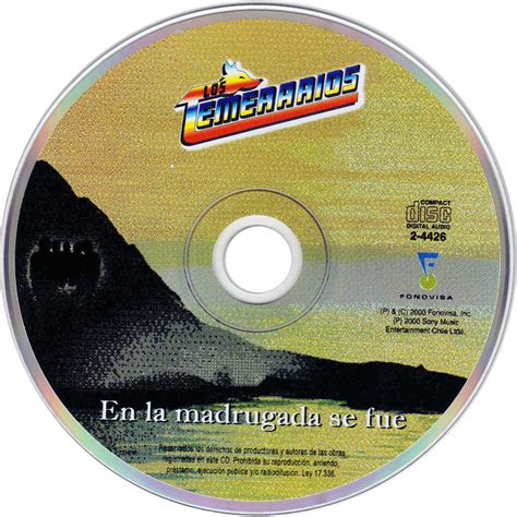 Car Tula Cd De Los Temerarios En La Madrugada Se Fue Portada