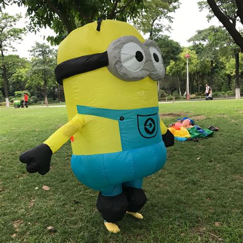cosplay party inflatable adult minion costume halloween despicable me christmas mascot men women