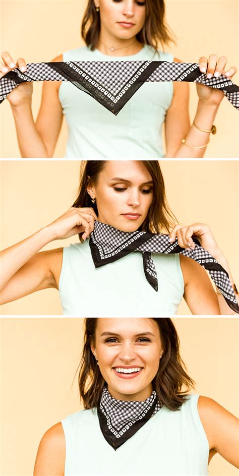 6 Diy Ways To Style A Bandana For Summer Head Scarf Styles How To