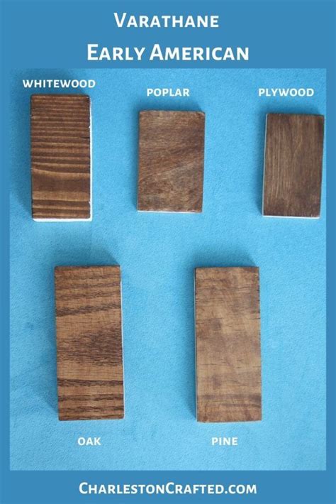 Varathane Wood Stain Colors Chart On Pine