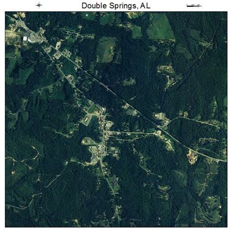 Aerial Photography Map Of Double Springs Al Alabama