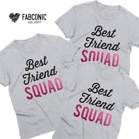 Best Friend Squad Shirts Best Friends T Cute Bff T Shirts