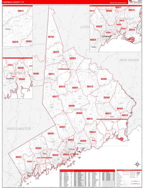 Fairfield County Zip Code Map Cities And Towns Map