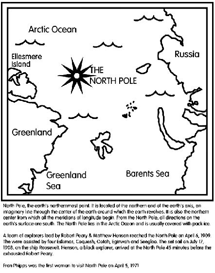 North Pole Sign Coloring Page