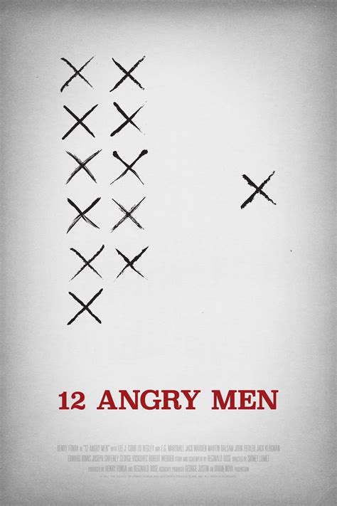 Angry Men Minimalist Film Poster