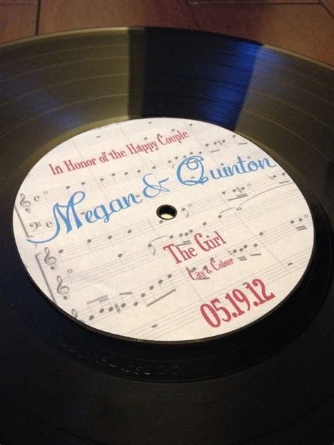 Items Similar To Lp Vinyl Record Album With Personalized Center Labels