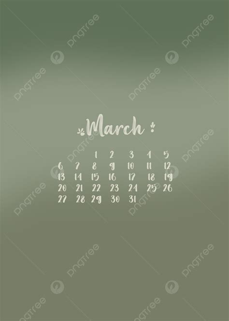 Aesthetic Calendar March 2023 Wallpapers Background Wallpaper Image For