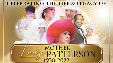Celebrating The Life And Legacy Of Mother Louise Patterson Apostle David E Taylor Official Site