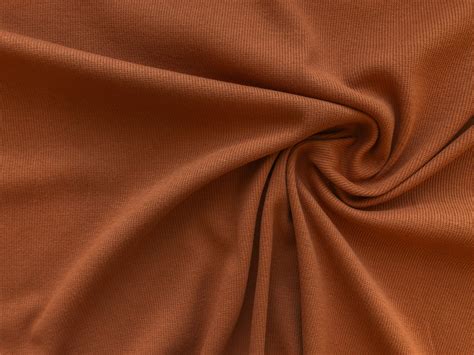Organic Cotton Rib Knit Cinnamon Stonemountain And Daughter Fabrics