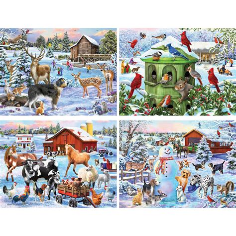 Set Of 4 Mary Thompson 1000 Piece Jigsaw Puzzles Bits And Pieces Uk