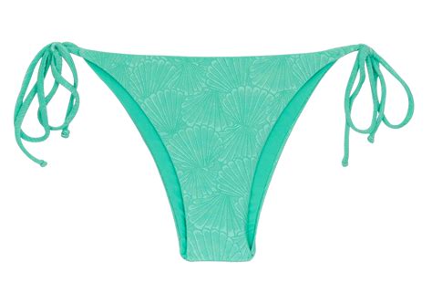 water green bikini bottom with shell pattern bottom atlantis ibiza rio de sol