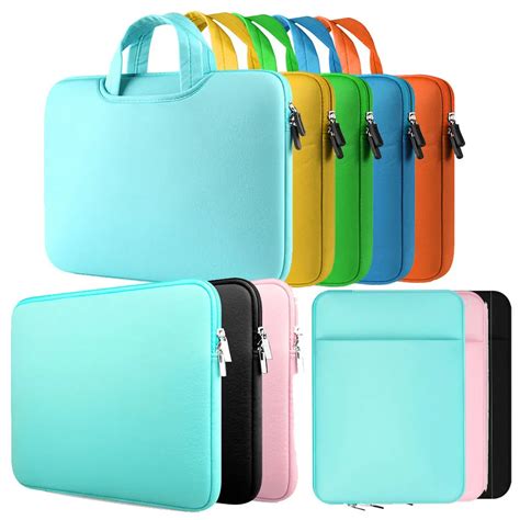 Soft Laptop Sleeve Case Handbags Notebook Cover Bag Briefcase For Macbook Pro Air 11 12 13 14 15