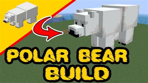 Minecraft Polar Bear Polar Bear Build Polar Bear Statue Ps4 Xbox