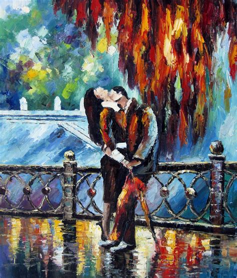 Romantic Night 20x24 In Stretched Oil Painting Canvas Art Wall Decor