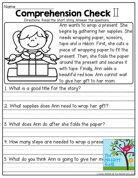 Reading Comprehension Practice Worksheet Education Free Reading