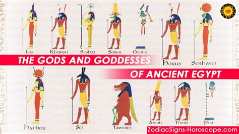 The Gods And Goddesses Of Ancient Egypt Zodiacsigns Horoscope