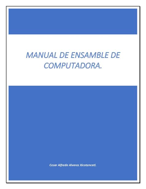 Calaméo Manual De Ensamble De Una Pc