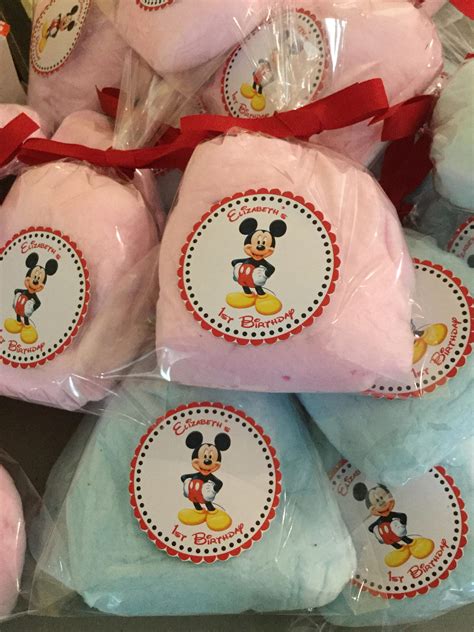 Personalized Cotton Candy Party Favors With Custom Label Etsy
