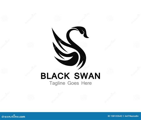 Swan Logo Creative Icon Template Vector Illustration Design Concept