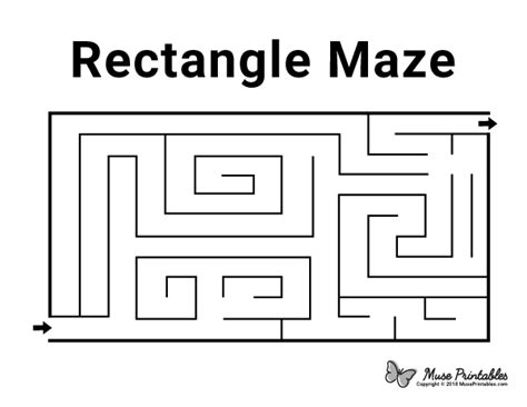 Free Printable Rectangle Maze Download The Maze And Solution At