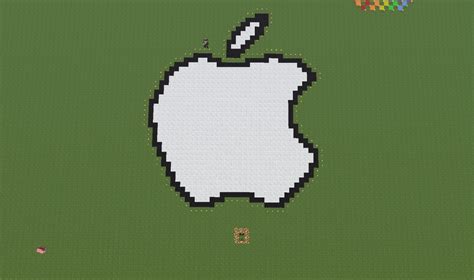 Apple Logo Pixel Art Kaunas Minecraft Project