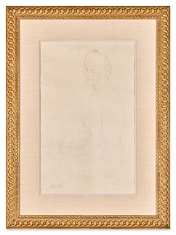 Sitzender Akt Nach Links Seated Nude Turned To The Left Par Gustav Klimt Sur Artnet