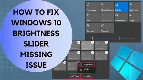 How To Fix Brightness Issue Fix Windows 10 Brightness Not Working Hot