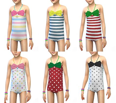 Sims 4 Ccs The Best Swimsuit For Kids By Chocolatte Sims