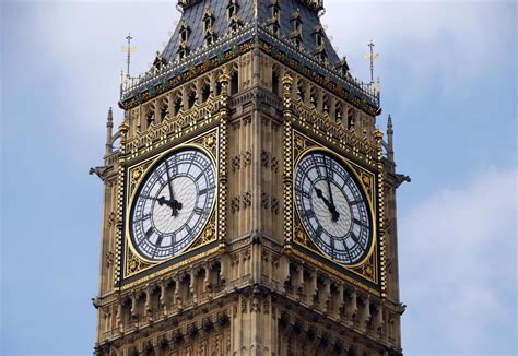 Famous Big Ben Also Known As Elizabeth Tower Clock Tower At The