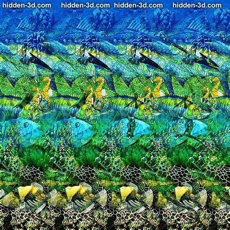 Ocean Stereogram Hidden3d Stereoscopic Autostereogram Hidden 3d