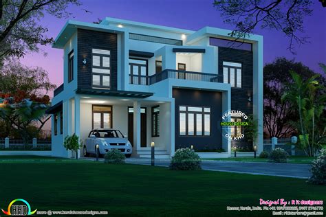 Beautiful 2122 Sq Ft Box Type Home Kerala Home Design And Floor Plans