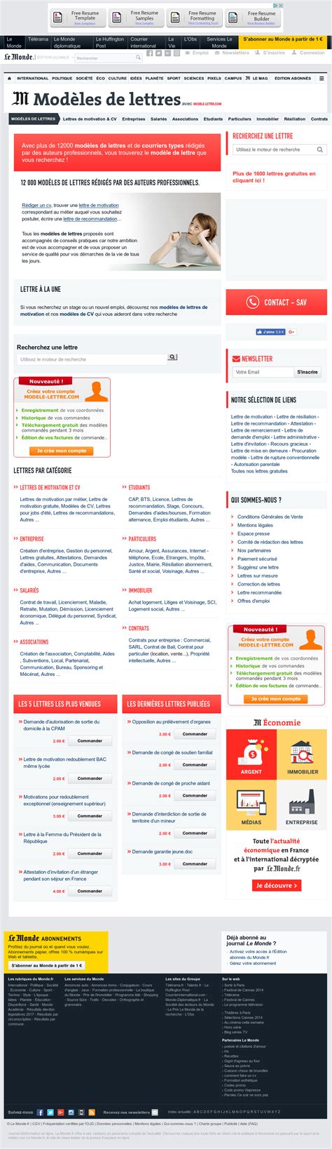 Lettre De Demande Dautorisation De Sortie De Territoire Controle Vrogue