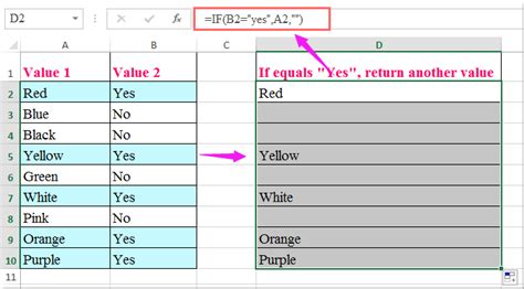 How To Return Another Cell If One Cell Equals Text Or Another In Excel