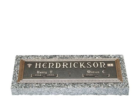 Classic Design Companion Bronze Grave Marker