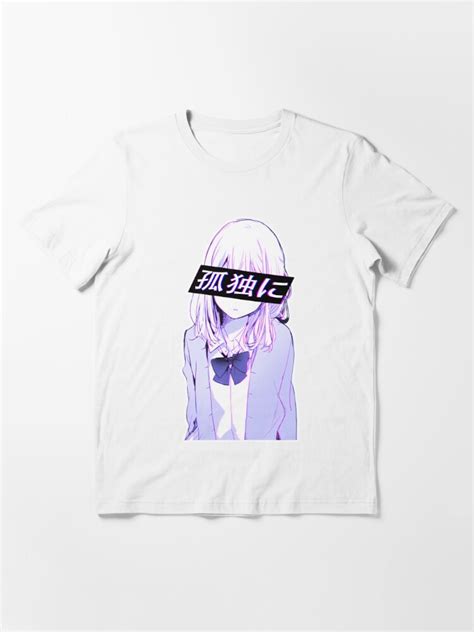 All Alone Sad Japanese Anime Aesthetic T Shirt For Sale By Poserboy