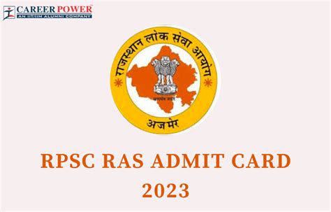 Rpsc Ras Admit Card 2023 Out Ras Prelims Admit Card Link