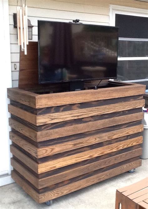 Outdoor Tv Cabinet With Remote Tv Lift