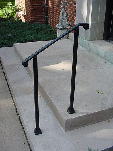 Understand that we make these in our welding department so we can adjust this to fit your situation. outside railing for steps - Google Search | decoraing ...
