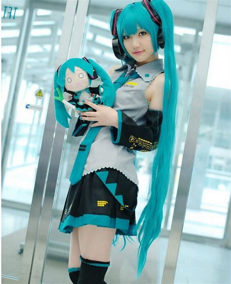 Anime Hatsune Miku Full Cosplay Vocaloid Halloween Costume Outfit Ebay