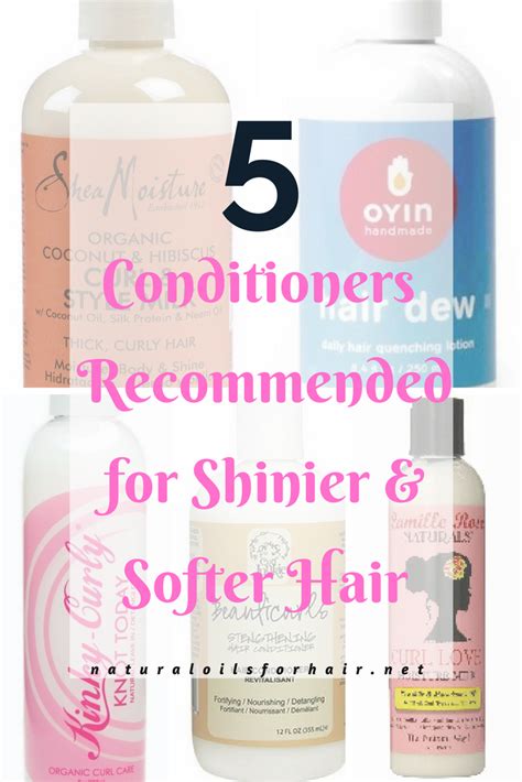 Conditioners Recommended For Shinier And Softer Hair